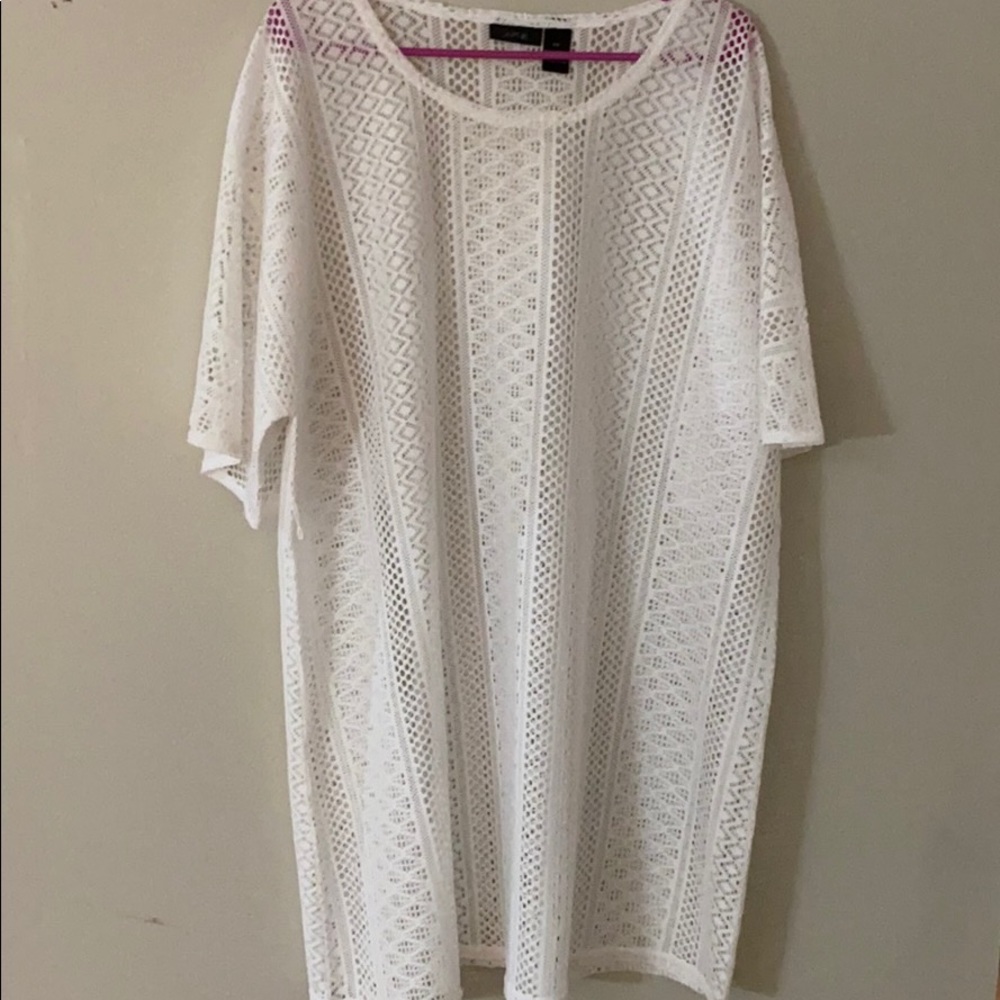White Swim Cover Up